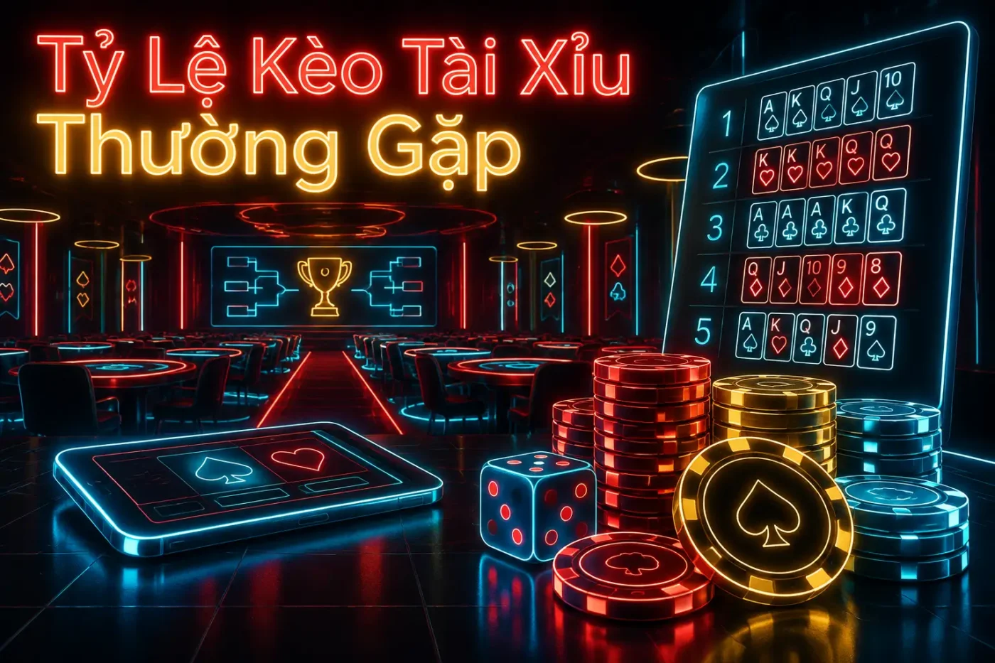 Tỷ Lệ Kèo Tài Xỉu Thường Gặp Tại Các Nhà Cái Bình Dương